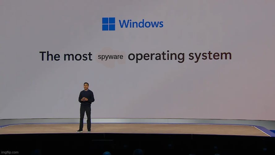 Windows is the most spyware operating system